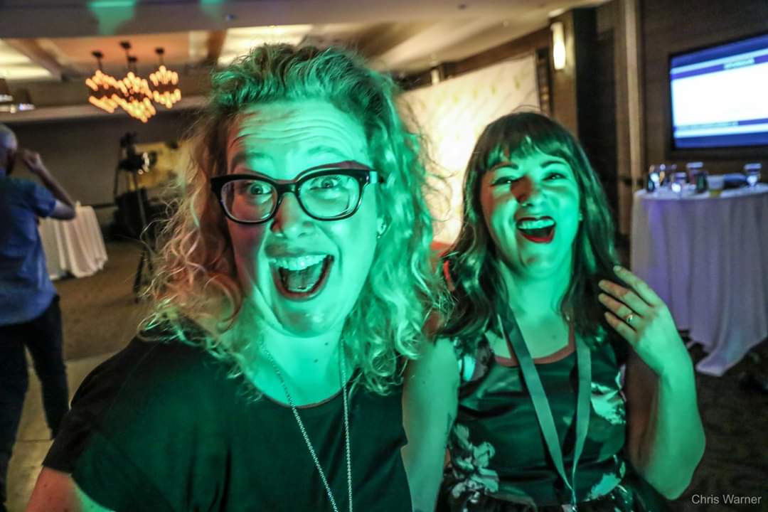 Two women at KFF event