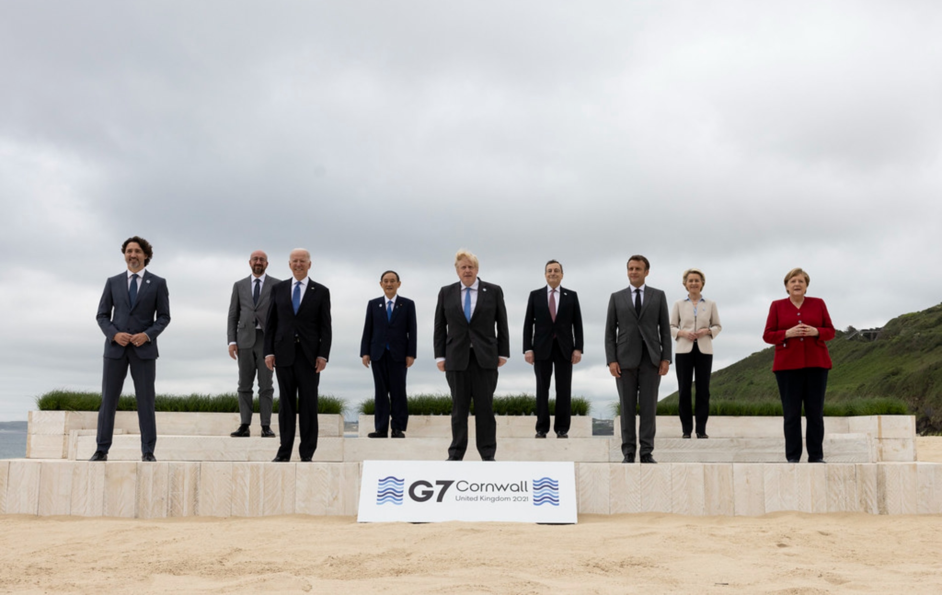 G7 leaders at Cornwall