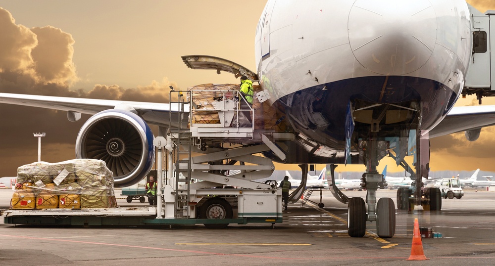 Cargo loading into a plane