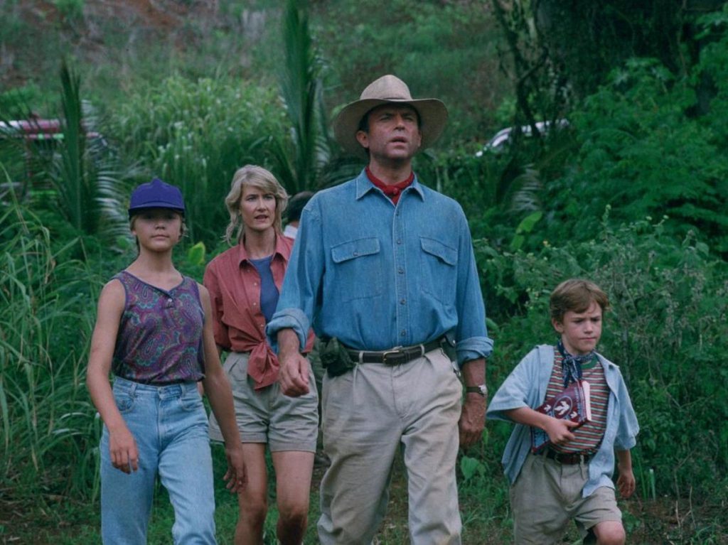 scene from Jurassic Park