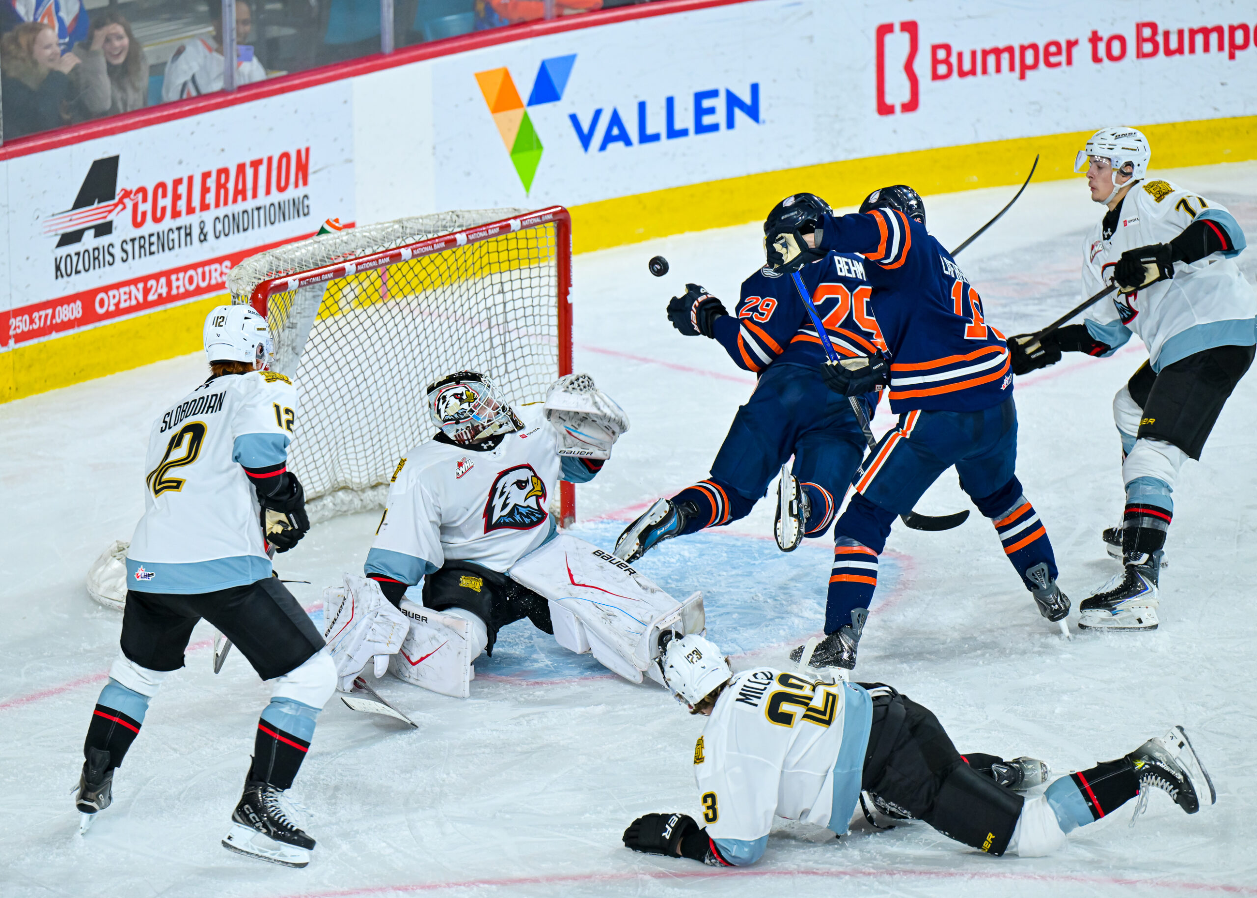 BLAZERS FALL 7-4 TO WINTERHAWKS AT HOME