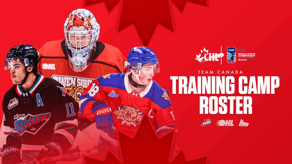 26 past and present CHL players named to Canada’s training camp roster ahead of 2026 IIHF World Junior Championship