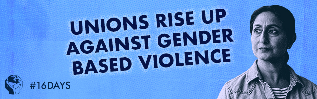 Canada’s unions rise up for justice for gender-based violence (GBV) workforce