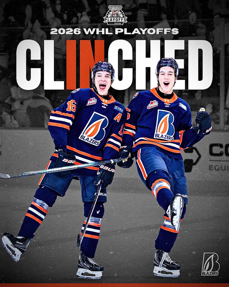 BLAZERS CLINCH SPOT IN 2026 WHL PLAYOFFS