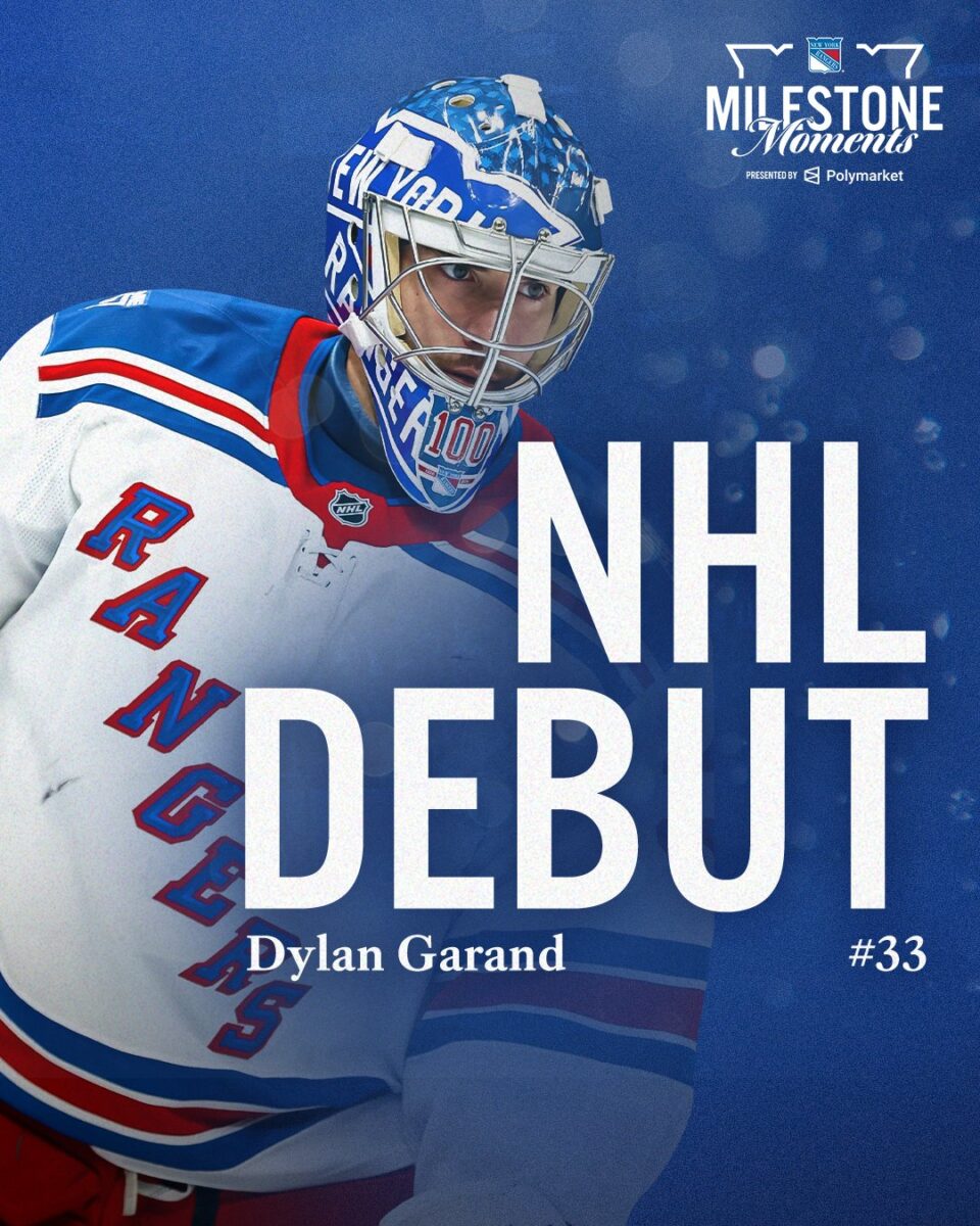 BLAZERS PIPELINE TO NHL CONTINUES, DYLAN GARAND MAKES NHL DEBUT
