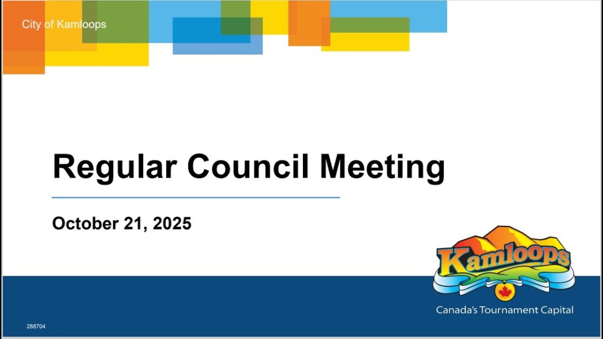 October 21, 2025 - Regular Council Meeting - Kamloops City Council