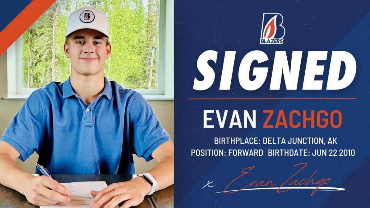 BLAZERS SIGN 2010-BORN FORWARD EVAN ZACHGO