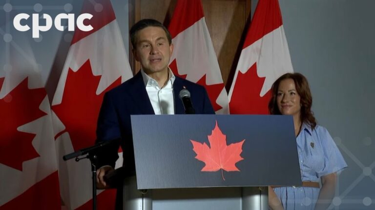 Conservative Leader Pierre Poilievre holds a news conference in Camrose, Alta. – July 2, 2026