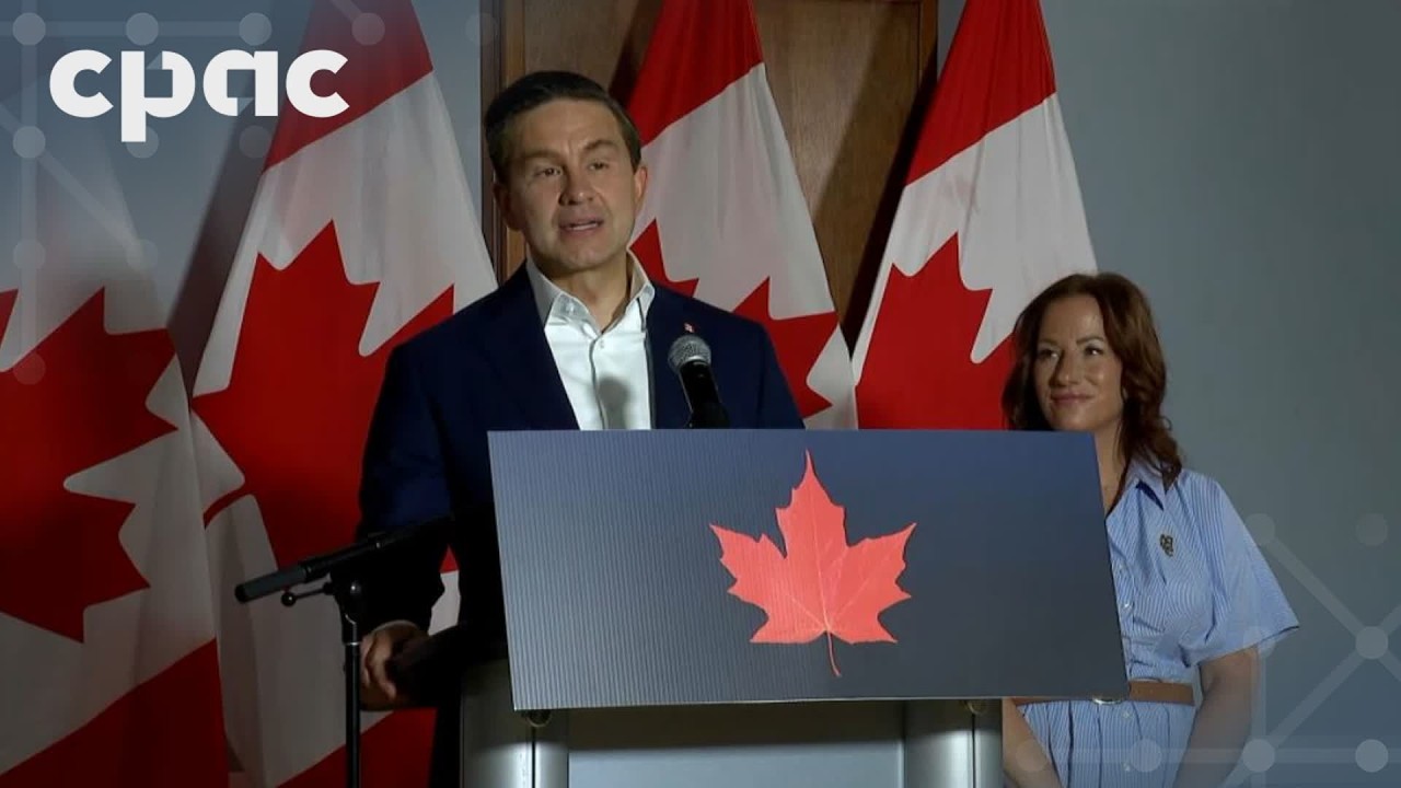 Conservative Leader Pierre Poilievre holds a news conference in Camrose, Alta. – July 2, 2026