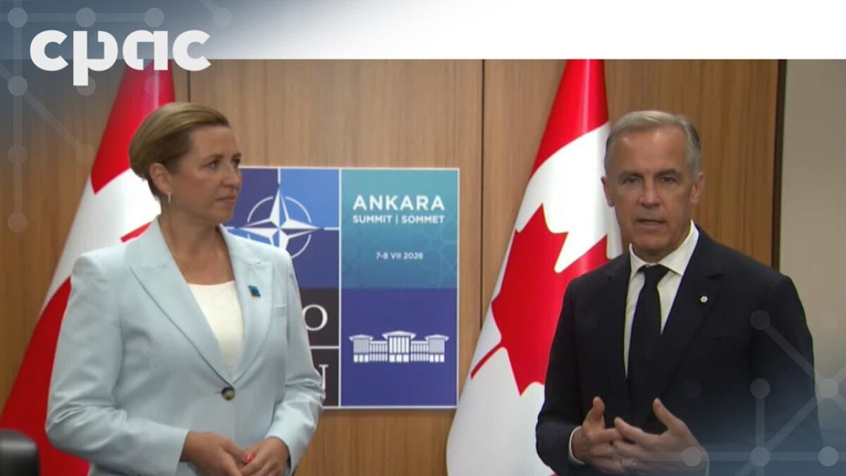 PM Mark Carney meets with Danish PM Mette Frederiksen at NATO Summit – July 8, 2026