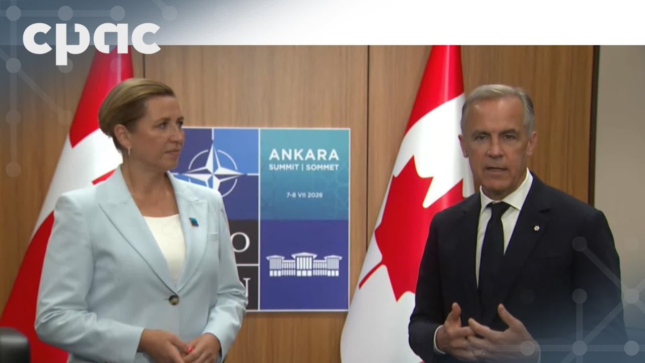 PM Mark Carney meets with Danish PM Mette Frederiksen at NATO Summit – July 8, 2026