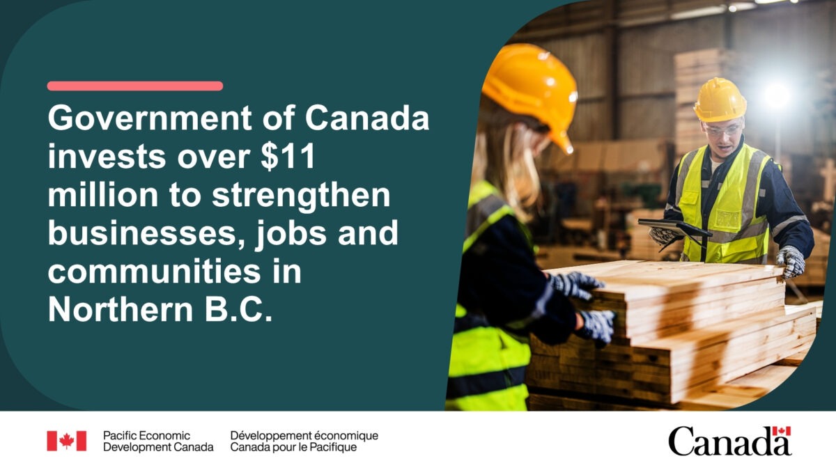 Government of Canada invests over $11 million to strengthen businesses, jobs and communities in Northern B.C.