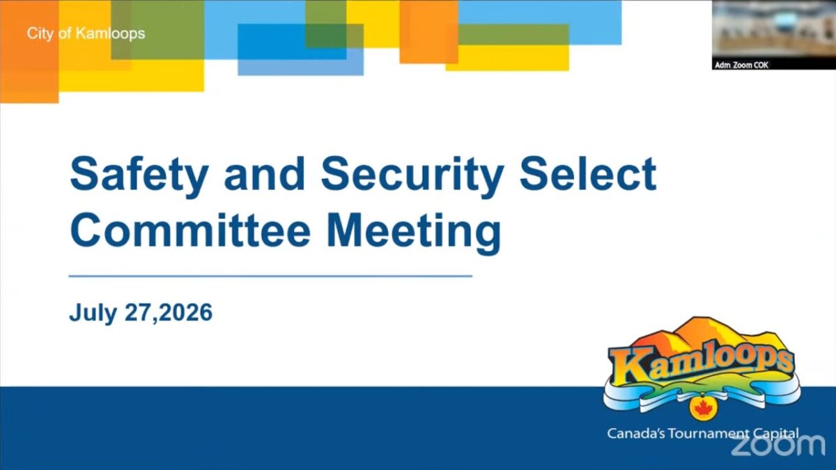 July 27, 2026 - Safety and Security Select Committee Meeting - Kamloops City Council
