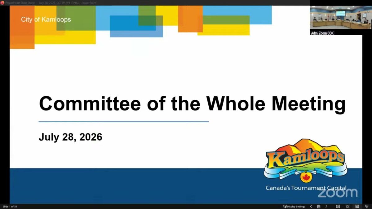 July 28, 2026 - Committee of the Whole Meeting - Kamloops City Council