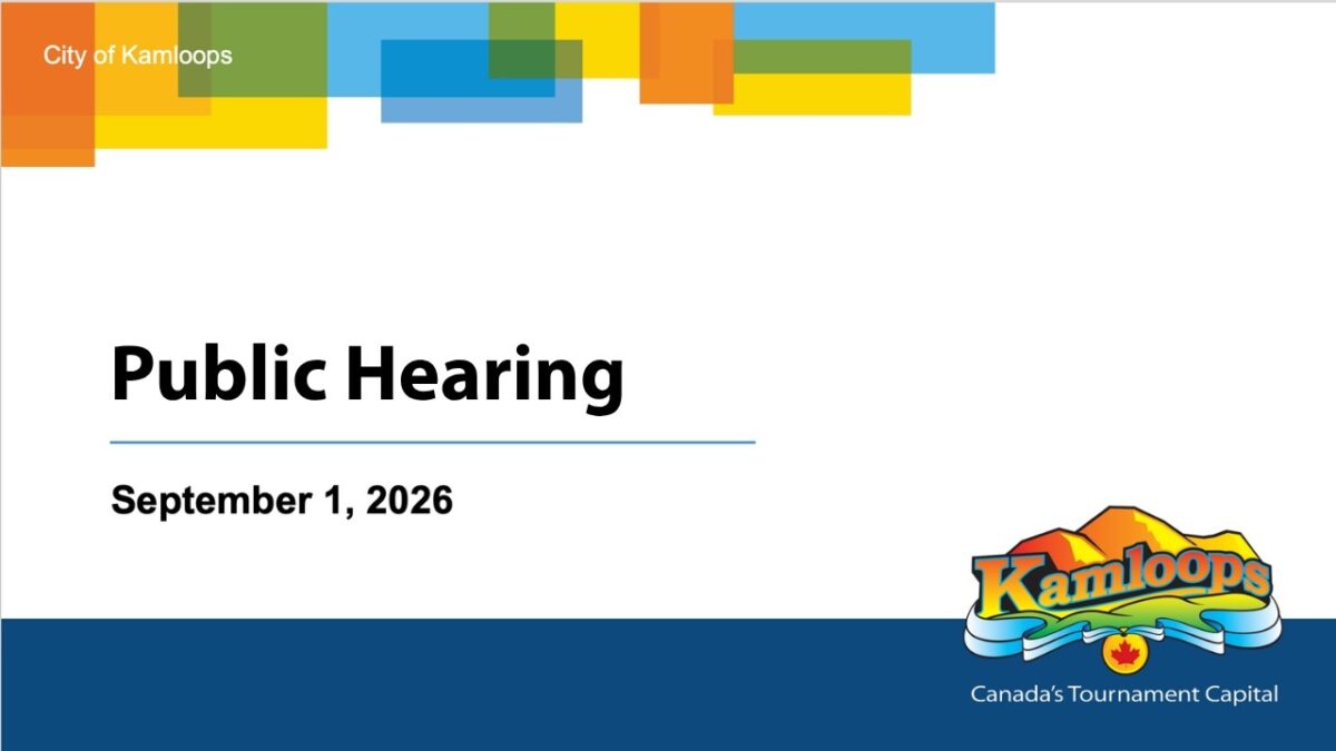 September 1, 2026 - Public Hearing - Kamloops City Council