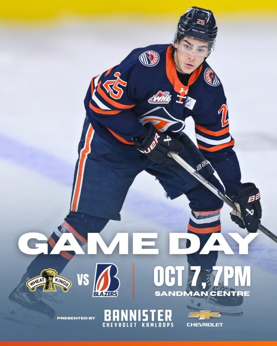GAME DAY: BLAZERS HOST WHEAT KINGS AT 7PM