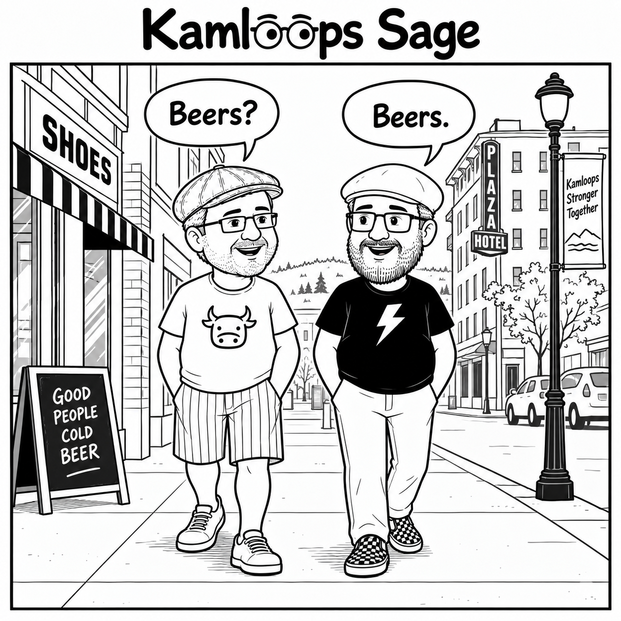 Kamloops Sage_ Beers on the Sidewalk